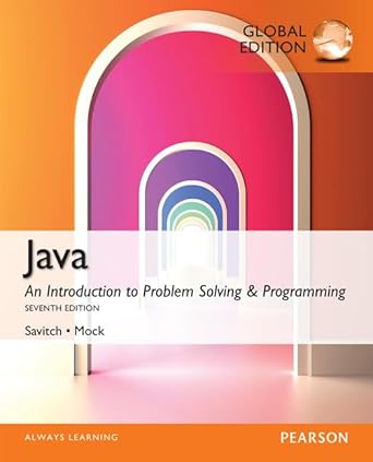 Java: An Introduction to Problem Solving Programming : Walter Savitch ...
