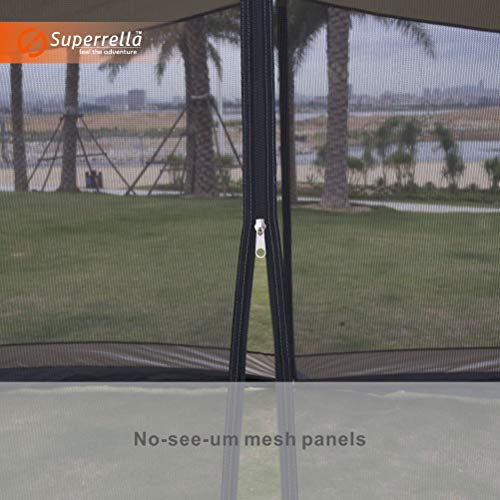 Screen-House-10x10-Ft-Square-Camping-Canopy-Tent-Sun-Shade-Gazebo-Shelter-Perfect-for-Outdoor-Activities-Shale-Gray