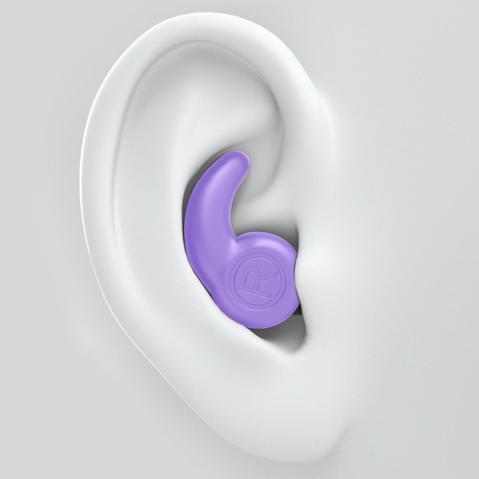Ear Plugs for Noise Reduction, Concert Ear Plugs, Perfect Fit Soft Silicone Reusable Earplugs for Noise Reduction Hearing Protection (Purple)