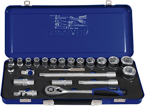 PROJAHN 4121 Xi-on 1/2 Socket Set, Blue, Set of 23 Pieces