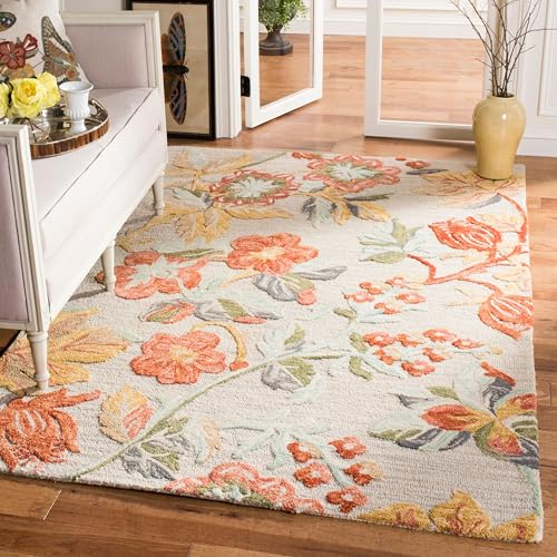 Image of Hand Tufted Premium Rug Premium Wool Carpet for Living Room Bedroom and Hall Size 9x12 Feet Color Multi