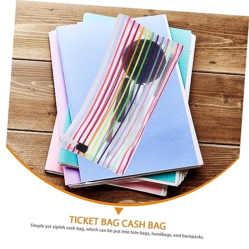 6 Pcs Zipper Money Bags Cash Storage Pouches for Bills and Receipts Sturdy Mesh Organizer for Travel School and Office Use3