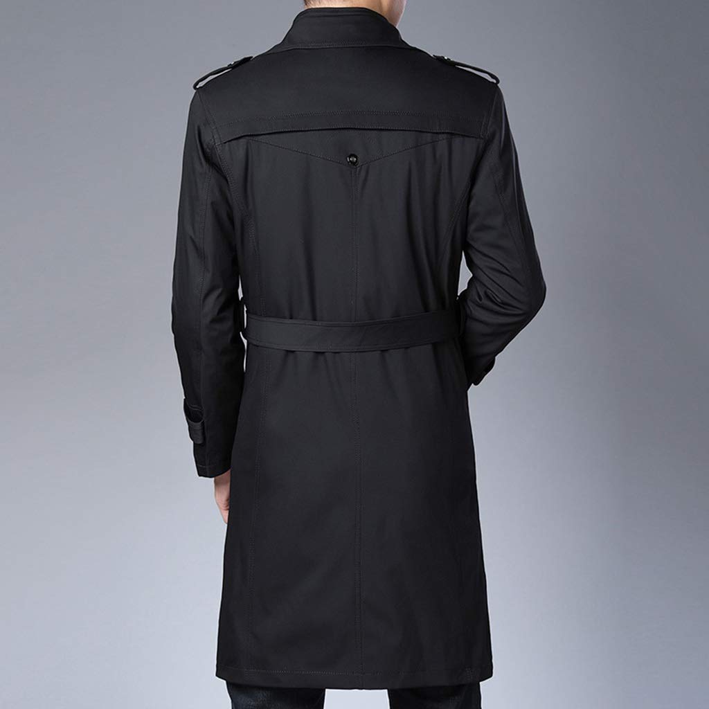 Amazon.com: ZYCSKTL Jacket Mens Trench Coat,Men's Long Trench Coat