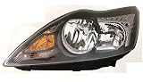 faro izquierdo ford focus Parábola negra con ángulo cromado.