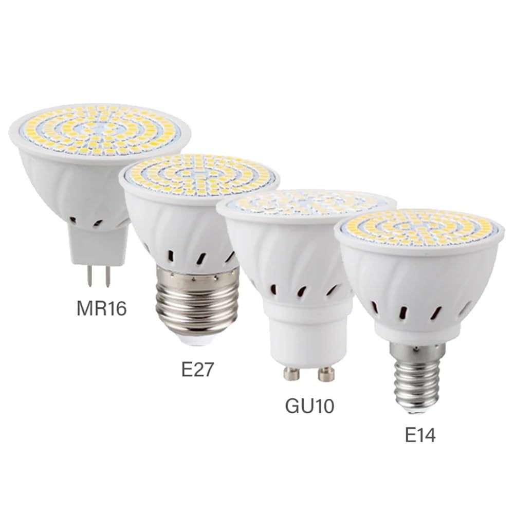 Illuminazione per Interni, Confezione da 10, Lampadina LED AC110V E14/E27/GU10/MR16 SMD2835-48/60/80 LED, Lampada da Cucina, Illuminazione Decorativa per la casa