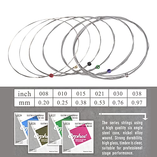 SHUIYUE QE23 Corde de Guitare électrique 6pcs / Set (.008-.038) Hexagonale Acier Noyau Nickel Alliage Extra Super Léger… - Les Beatles, Paul McCartney, John Lennon, RIngo Starr, George Harrison SHUIYUE QE23 Corde de Guitare électrique 6pcs / Set (.008-.038) Hexagonale Acier Noyau Nickel Alliage Extra Super Léger… – Image 7