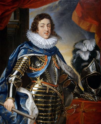 Portrait de Louis XIII de France Rubens impression d'art mural 60x90cm