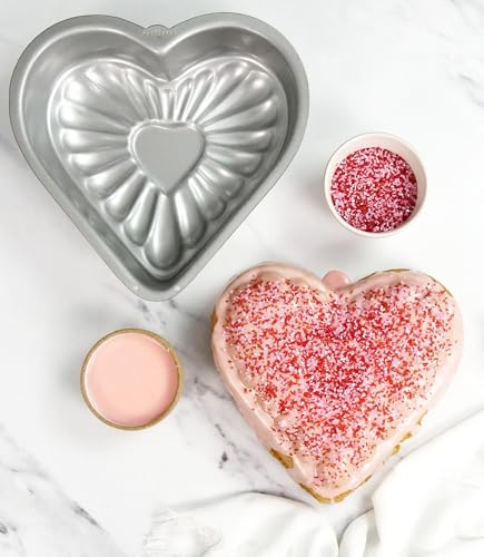 Image of USA Pan Global Bakeware Fancy Heart Cake Pan