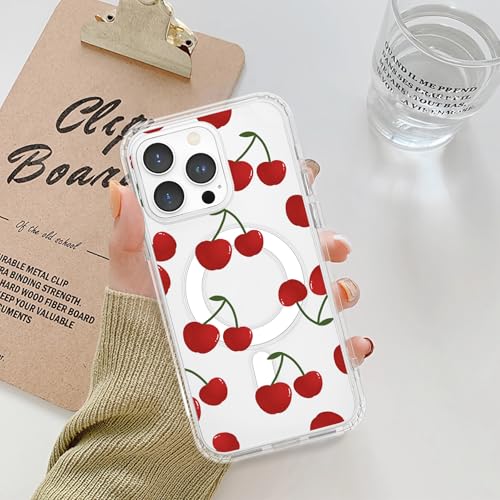 Coque transparente cerise pour iPhone 17 Pro Max style kawaii - 7