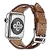 Compatible with I Watch Band 38mm 40mm 42mm 44mm Calf Leather Compatible iWatch Band/Strap Compatible I Watch Series 4 Series 3 Series 2 Series 1, (38mm(40mm for Series 4), Brown)