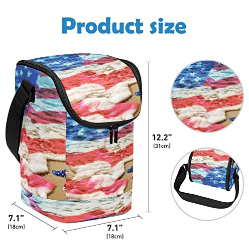 Bolsa de almuerzo pequeña y lavable ideal para llevar la comida 4