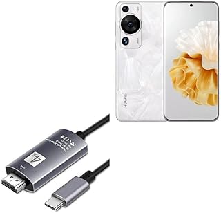 BoxWave Cable Compatible with Huawei P60 Pro - SmartDisplay Cable - USB Type-C to HDMI (6 ft), USB C/HDMI Cable - Jet Black