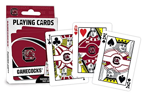 Image of MasterPieces Family Games - NCAA South Carolina Gamecocks Playing Cards - Officially Licensed Playing Card Deck for Adults, Kids, and Family