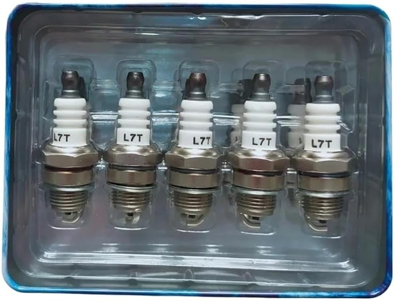 Oil Saw First Stage Spark Plug L7T Oil Saw Spark-Plug Lawn Mower Two-Stroke Gasoline Engine L7TC Spark Plug Auto Accessories(5PCS)