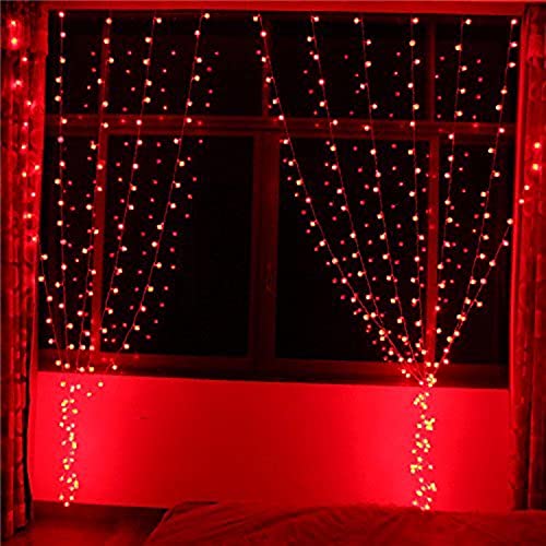 Image of One94Store 36 Ft Red LED Pixel String Lights | 360 Decorative Copper Wire Fairy Lights for Diwali, Christmas, Wedding, Party & Home Decor | Bright Serial LED Lighting | Pack of 2