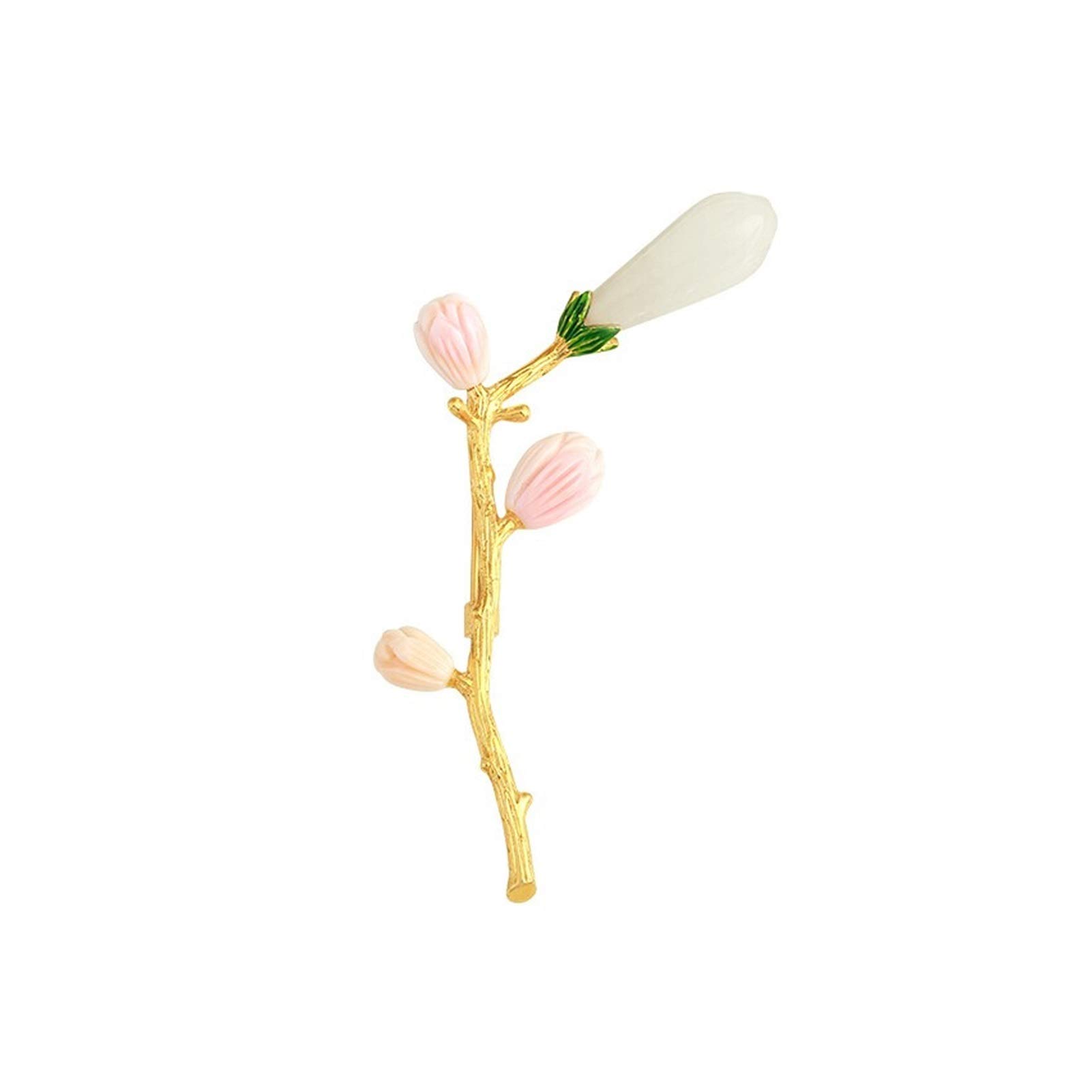 Damen-brosche, Elegante Blumen-brosche, veret, 925er Silber, Florale brosche, anstecknadel für Damen, Braut, Hochzeit, Korsage, schmuck, modische broschen