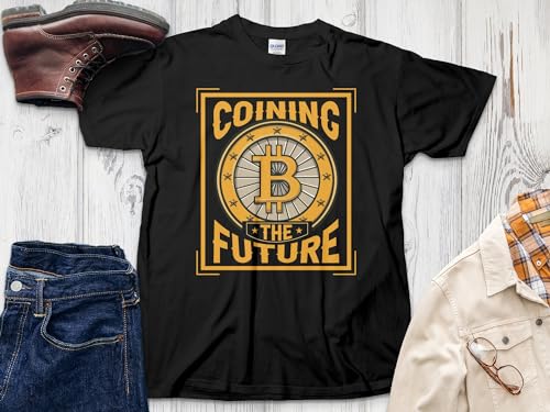Bitcoin T-Shirt, Cryptocurrency Unisex Apparel, 'Coining The Future' Graphic Tee, Crypto Miner Gift, Finance Geek Fashion, Trendy BTC Shirt - Image 4