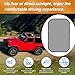 WEHOPE Mesh Sunshade Top Cover Provides UV Sun Protection Compatible with Jeep Wrangler JK & Unlimited 2-Door (2007–2018).