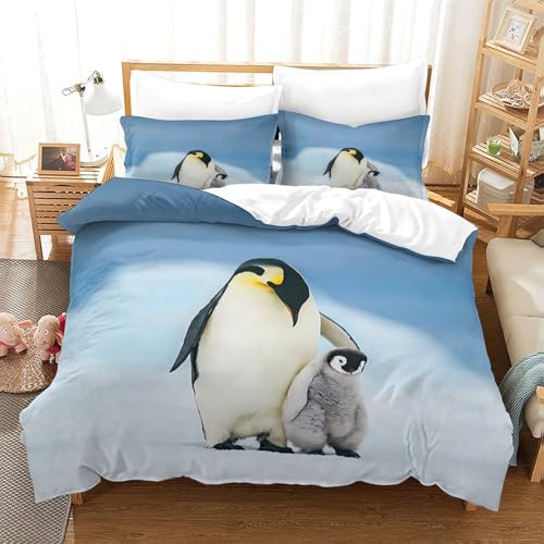 Parure de lit paon 3D super king 260x220 en microfibre douce - 3