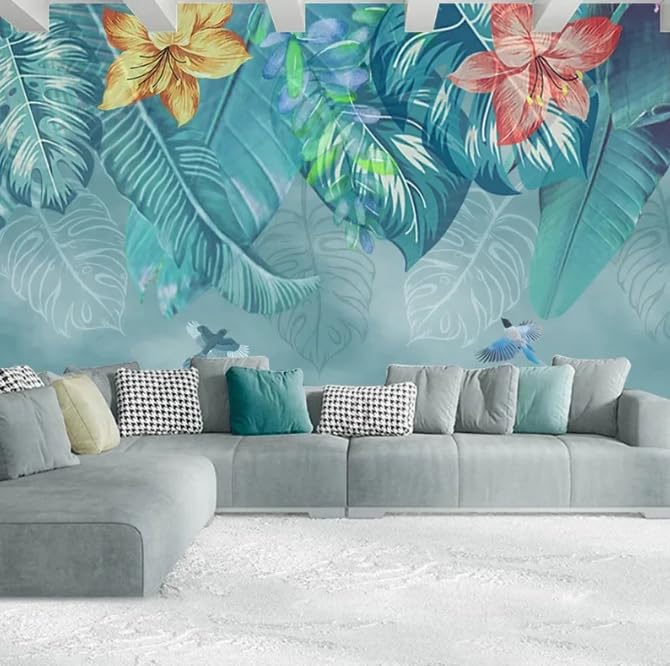 Décoration murale fleurs 3D grand format 300x210 cm haute qualité d'impression - 4