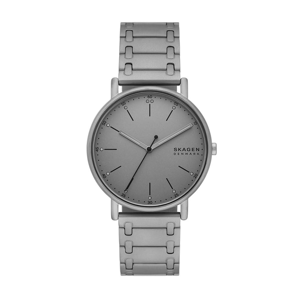 Skagen Men's Watch Signatur Three-Hand, Grey Stainless Steel, SKW6913