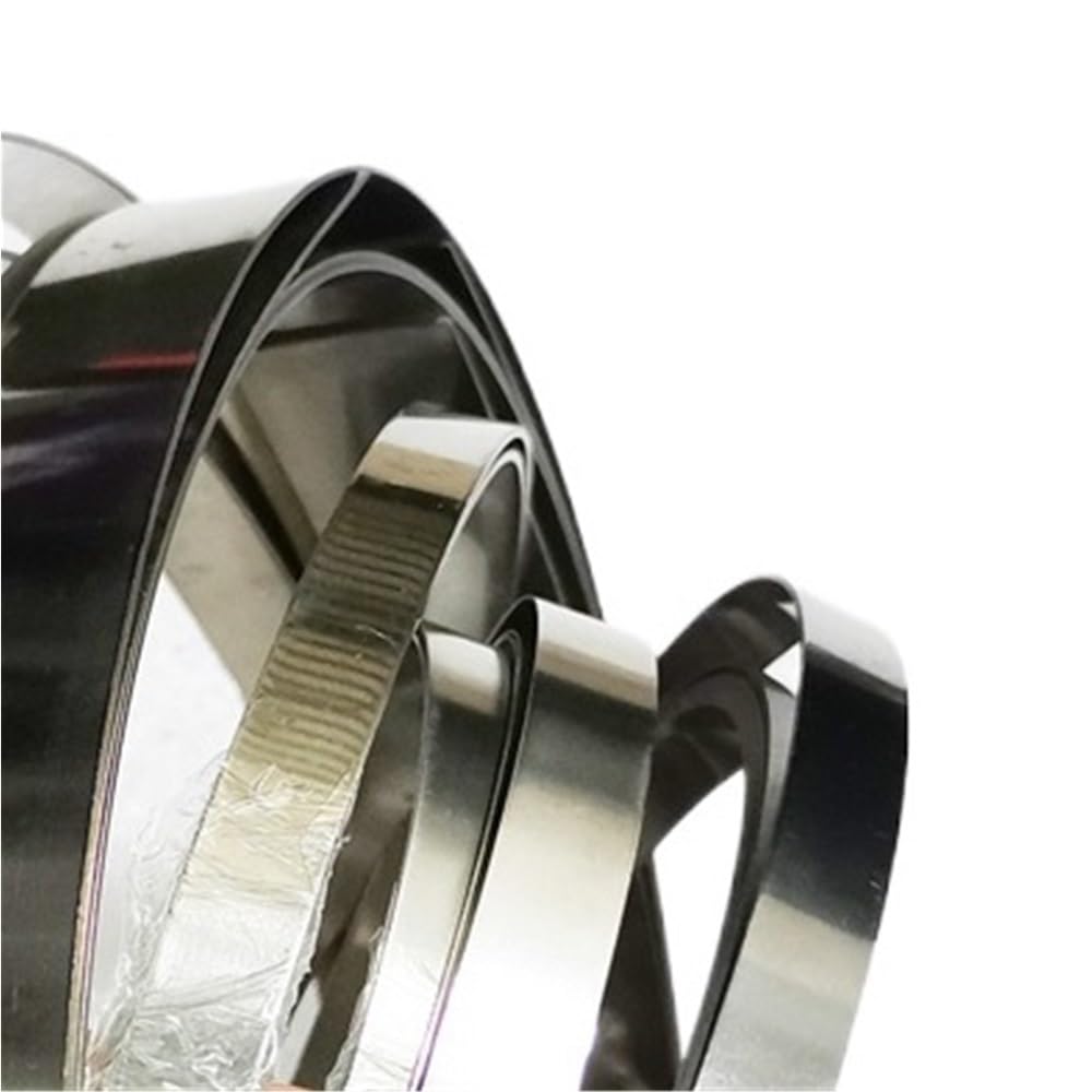 Tiras de lámina estrecha de acero inoxidable 301, 2 uds., bobina de Metal Industrial DIY de 5M(0.2mm x 20mm x 5 M)
