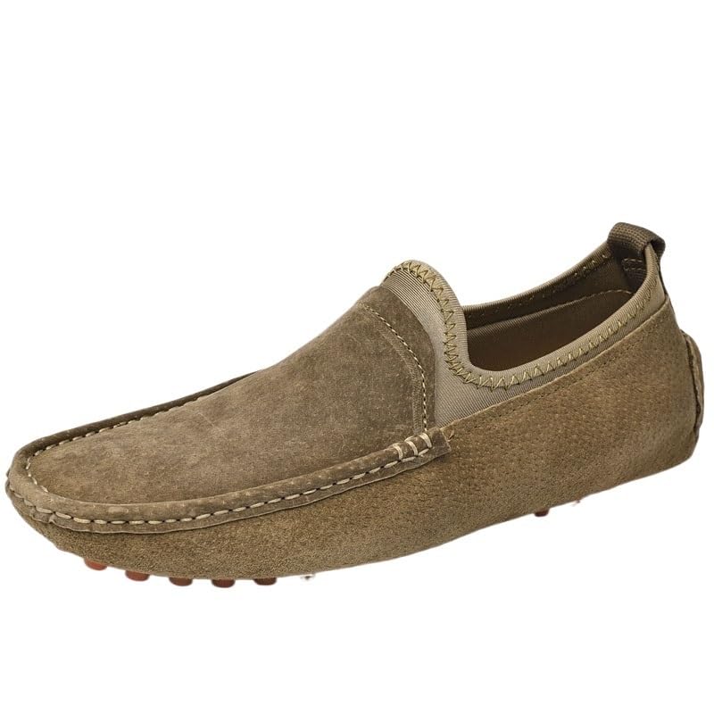 Fashion Mens Loafers Suede Vamp Working Round Toe Non Casual Slip On
