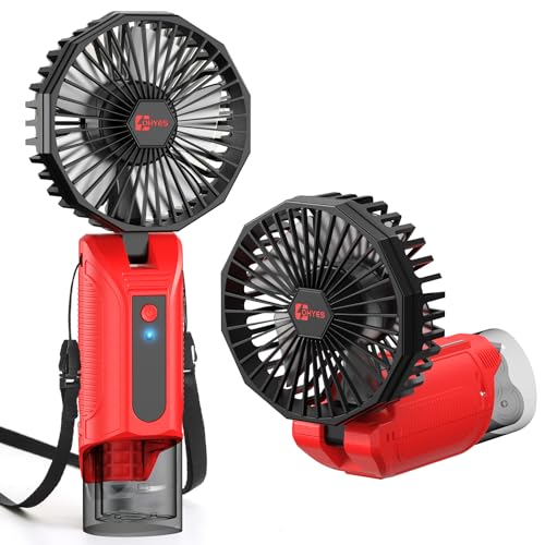 ohyes Magnetic Handheld 4IN Fan Fit for Milwaukee 12V Battery Variable Speed Brushless Motor USB Charging for Camping Golf Cart & Jobsite(Battery not included)