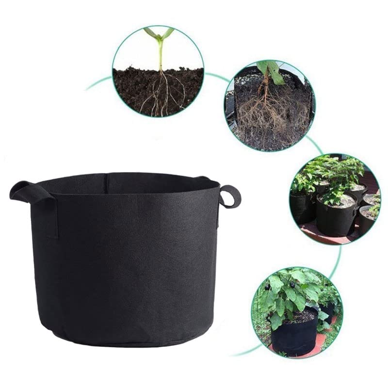 Lot De 6 Sacs De Culture De 10 Gallons, Conteneur De Pots En Tissu Non