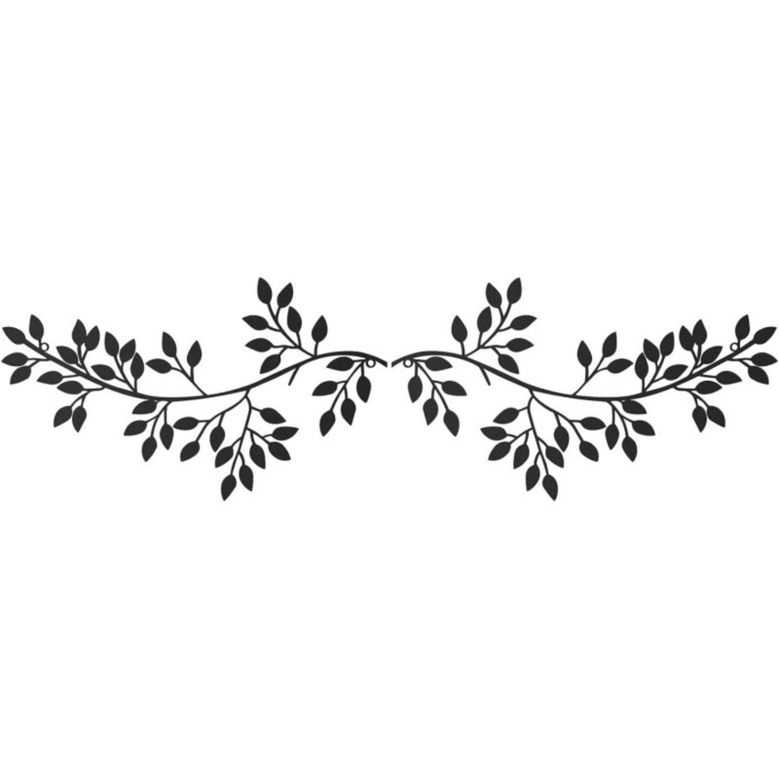 Olive Branch Wall Decor Nature-Inspired Vine Leaf Wall Art Long-Lasting Wrought Iron Leaf Decor for Outdoor, Living Room, Bedroom, Black-image-16