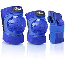 JBM Adult & Kid Knee Pads Elbow Pads and Wrist Guards for Roller Inline Skating Scootering Skateboarding