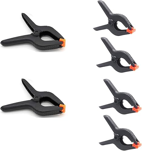 Juego de abrazaderas de resorte grandes resistentes para fondos de estudio fotográfico de carpintería