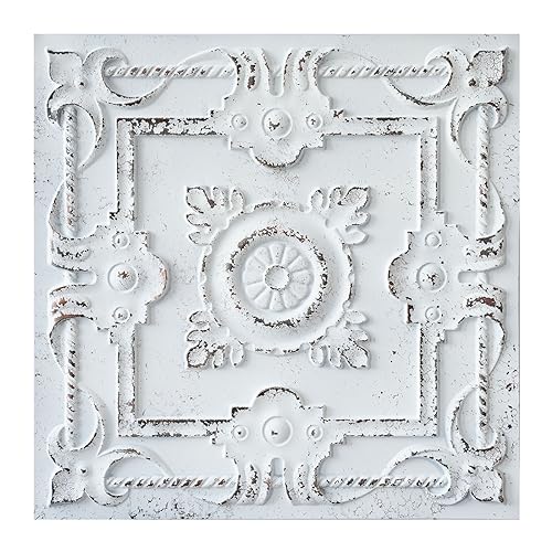Village Style Ceiling Tiles, Decorative PVC Panels, for Store Entrance PL29 10tiles/lot (Distress Crack White Black)
