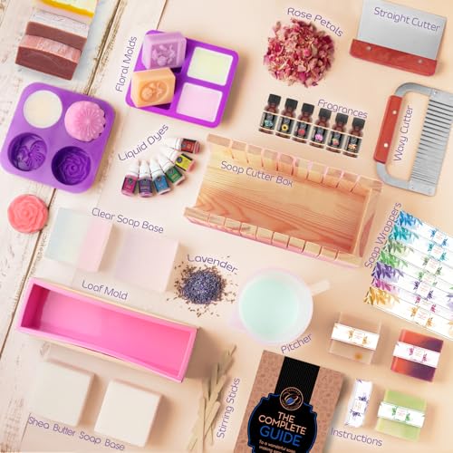 image for CraftZee Large Deluxe Soap Making Kit - All-in-One Soap Making Supplie