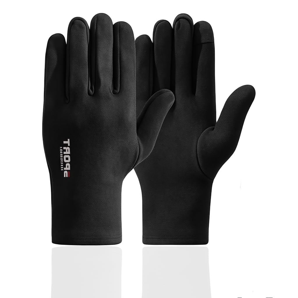 PROBEROS® Winter Gloves for Men, Riding Touch Screen Compatible Warm Gloves, Windproof & Non-Slip Design, Soft Fleece Lining, Outdoor Cycling Driving Gloves, for Riding, Ski, Outdoor Sport, Size-M-picture-27