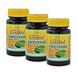  Nature Essential  Café Verde 200 mg  Con Extracto Seco de Semillas 45% Ácido Clorogénico  Complemento Alimenticio que Aporta Energía y Vitalidad  60 Cápsulas  Pack 3 unidades