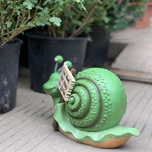 Sculpture d'escargot de jardin résistante pour décoration extérieure - 4