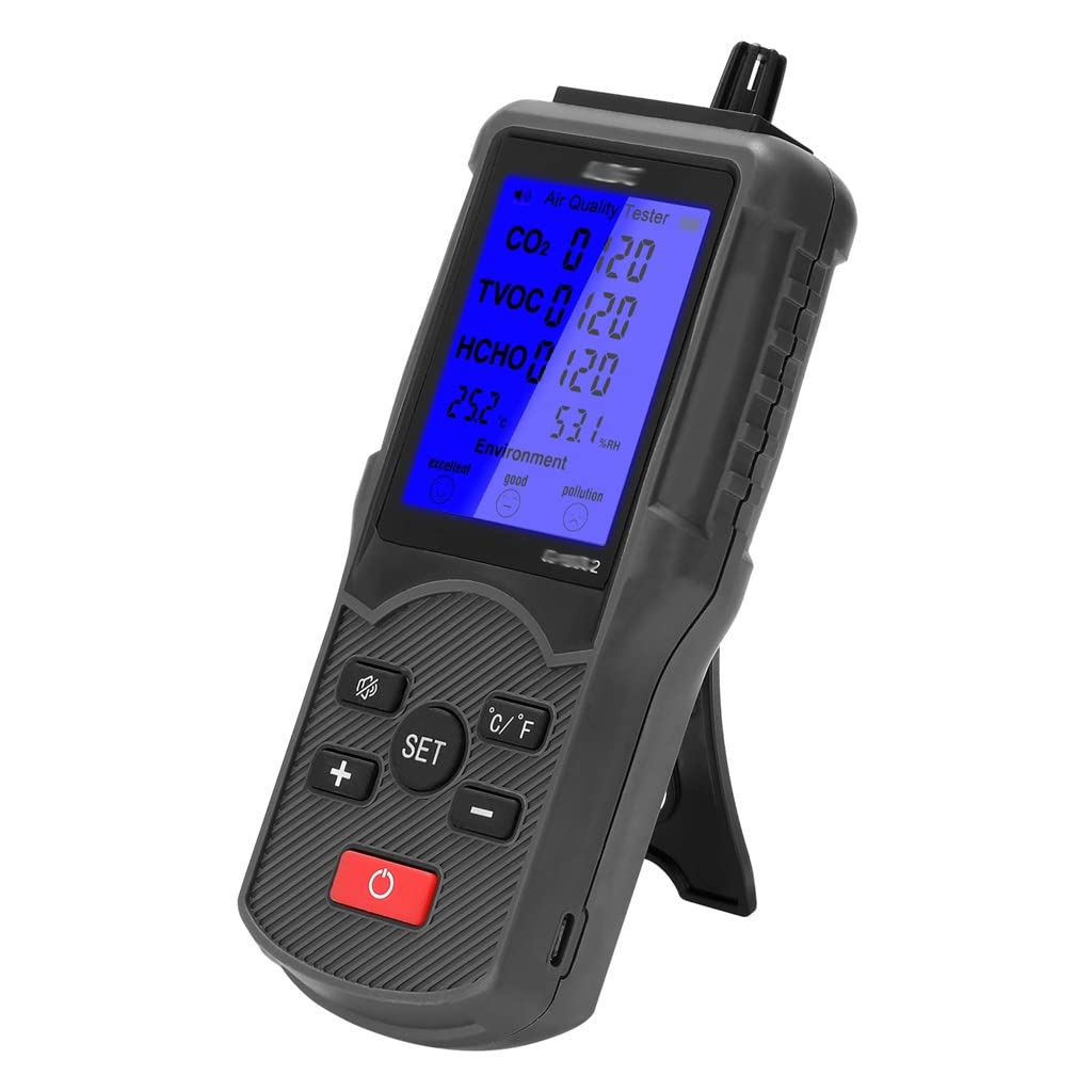 Détecteur CO2 TVOC humidité température appareil de mesure intérieur