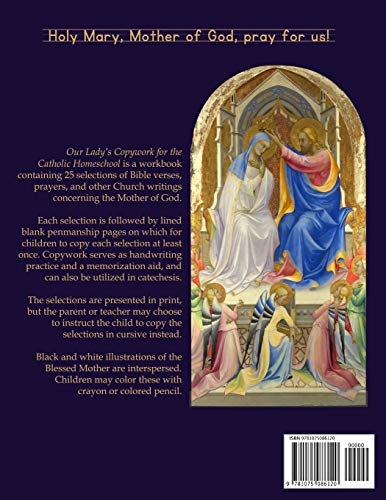 Our Lady's Copywork for the Catholic Homeschool: 25 Bible Verses, Prayers, and Church Writings on the Mother of God - Image 2