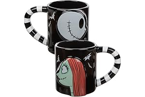 Disney Nightmare Before Christmas Jack Skellington & Sally Coffee Mug Set: A...