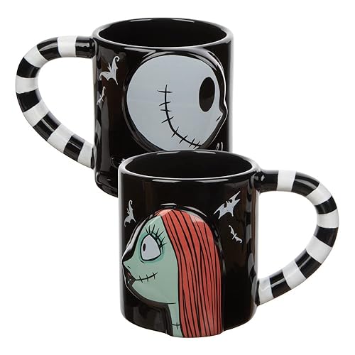 Jack & sally ceramic mug set