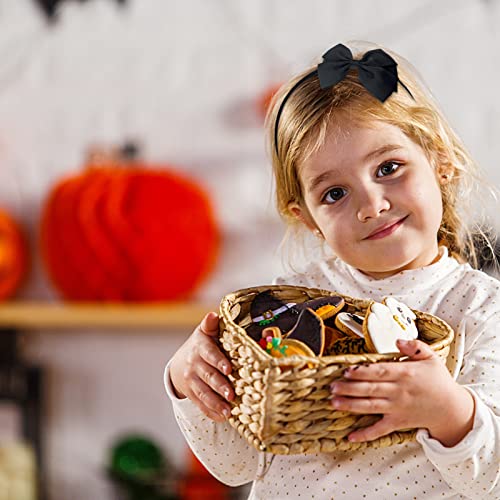 2 Pack Fashion Cute Red Black Bow Ribbon Headbands For Little Girls Halloween Christmas Birthday Princess #TOP6