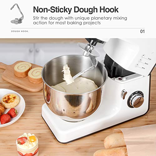 OSTBA Stand Mixer，8+1 Speeds Kitchen Electric Mixer 5.5QT All Metal