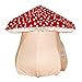 ASWEETS Mushroom Home Cotton Canvas Play Tent, Red/Tan