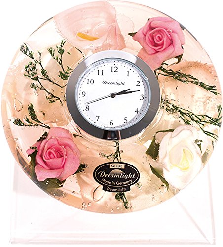 Dreamlight ドリームクロックUFOミニ 時計セット(台付き)ヴィクトリアローズ CDD7268CL