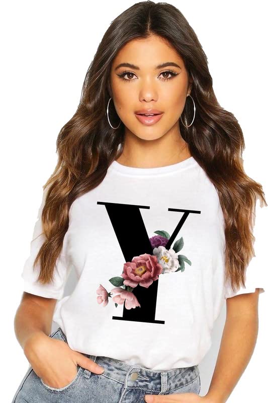 Graphic Alphabet Print A B C D E F G H I J K L M N O P Q R S T U V W X Y Z A to Z Unisex Oversized T-Shirt