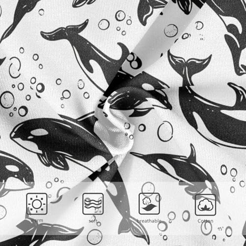 Ocean Killer Whale Black and White Toddler Girls's Underwear 2T 23031823