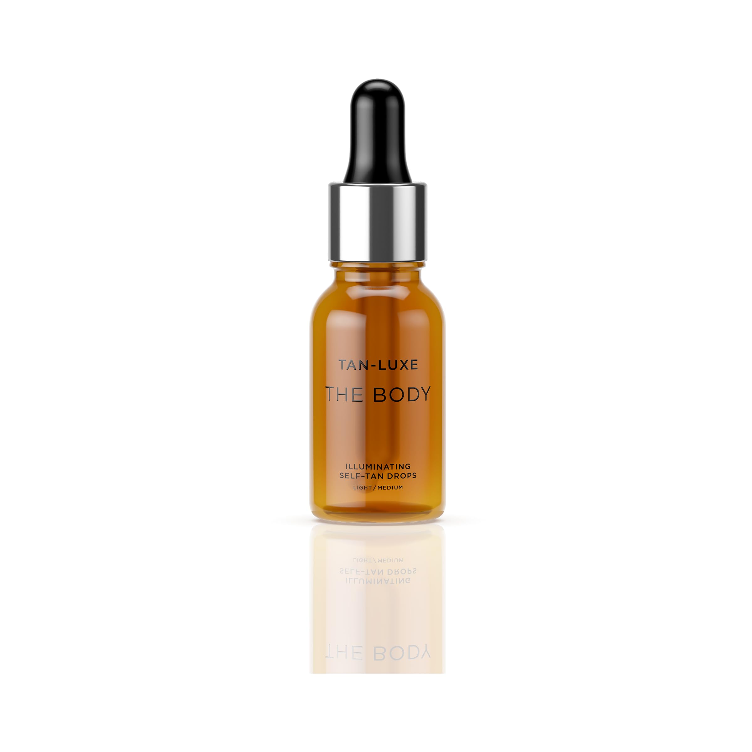 Tan-Luxe THE BODY Self Tan Drops, Light/Medium (15 ml) Add Tanning Drops to Skin Care for Custom Body Tan, Cruelty Free & Vegan