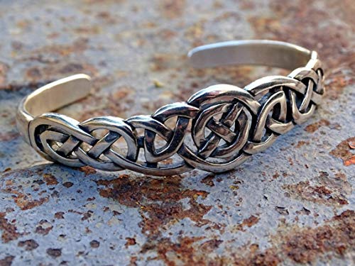 Celtic Cuff Bracelet Silver, Silver Mens Cuff Celtic Knot, Viking Cuff For Men Womens Celtic Cuff Bracelet Solid Silver Viking Cuff Bracelet #TOP2