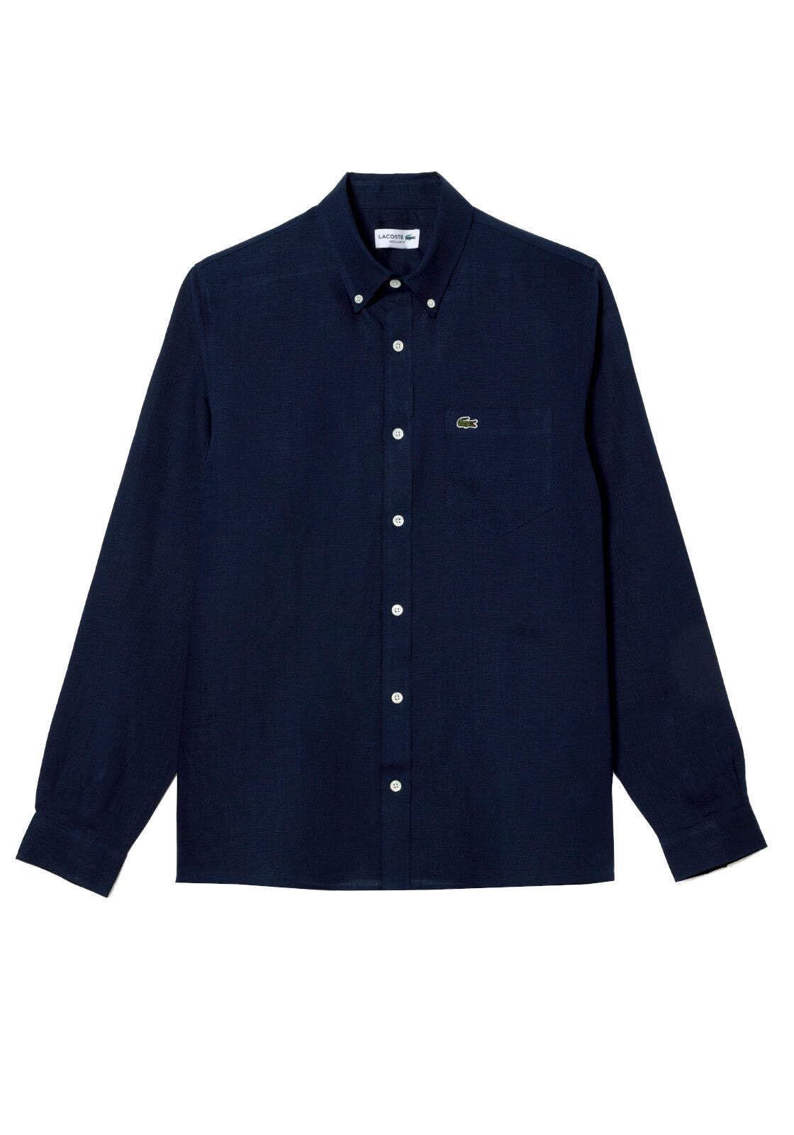 LACOSTE Camicia Uomo Camicie Blu 43 : Lacoste: Amazon.it: Moda